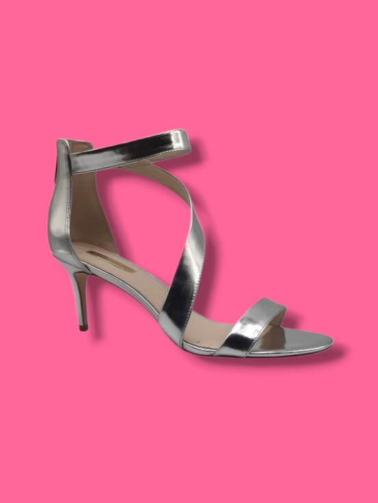 Louise et Cie Shoes - Louise Et Cie Silver Strappy Heels Evening Formal Size 10